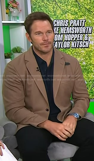 Chris Pratt's beige blazer on Today