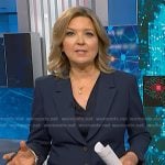 Christine Romans’ navy blazer on NBC News Daily