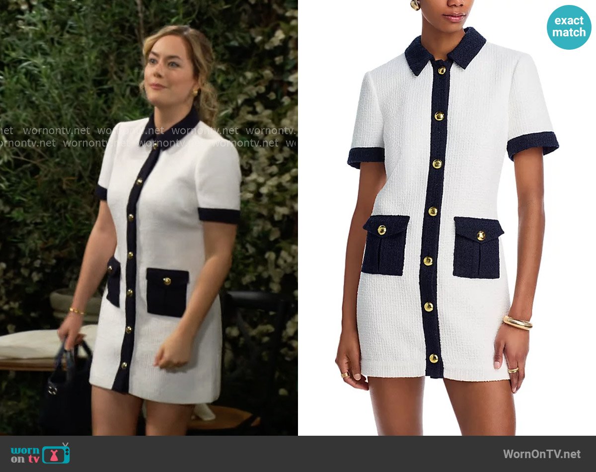 Cinq a Sept Nissy Mini Dress worn by Hope Logan (Annika Noelle) on The Bold and the Beautiful