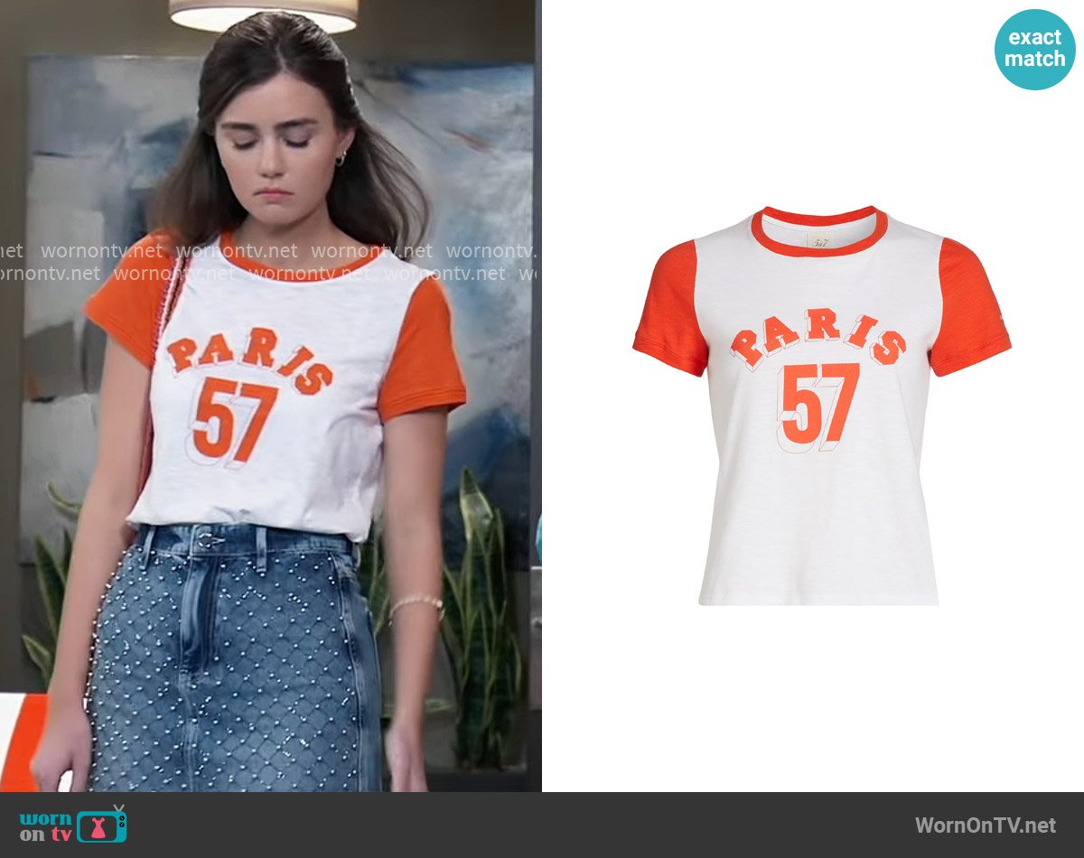 Emma’s PARIS t-shirt on General Hospital