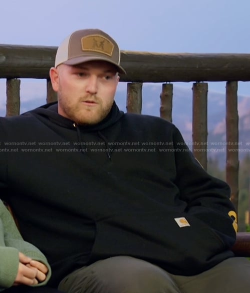 Cole’s black hoodie on The McBee Dynasty Real American Cowboys