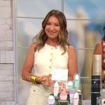 Courtney Cason’s white tweed dress on CBS Mornings