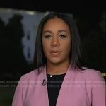 Dana Griffin’s pink collarless blazer on Today