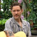 Daniel’s blue diamond print shirt on The Young and the Restless