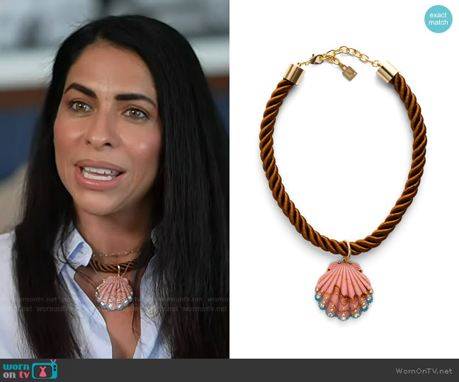 Dannijo Lisbeth Necklace worn by Vanessa Torrivilla on Today
