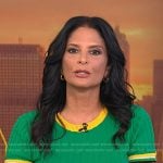 Darlene’s green ribbed top on Today