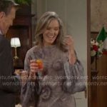 Diane’s sunflower print dress on The Young and the Restless
