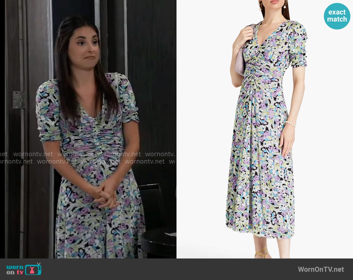 Diane von Furstenberg Koren Dress worn by Molly Lansing-Davis (Kristen Vaganos) on General Hospital