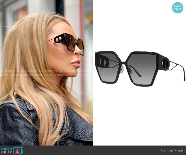 Dior 30Montaigne BU Sunglasses worn by Lisa Hochstein (Lisa Hochstein) on The Real Housewives of Miami