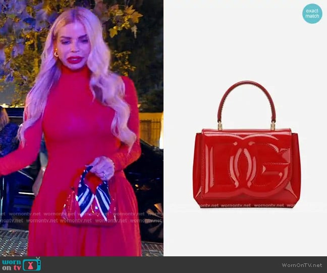 Dolce & Gabbana DG Logo Top-handle Bag worn by Alexia Echevarria (Alexia Echevarria) on The Real Housewives of Miami