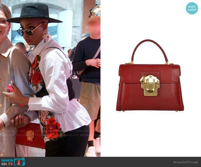 Dolce & Gabbana Lucia Bee Shoulder Bag worn by Guerdy Abraira (Guerdy Abraira) on The Real Housewives of Miami