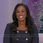 Brittany’s navy double breasted dress on Good Morning America