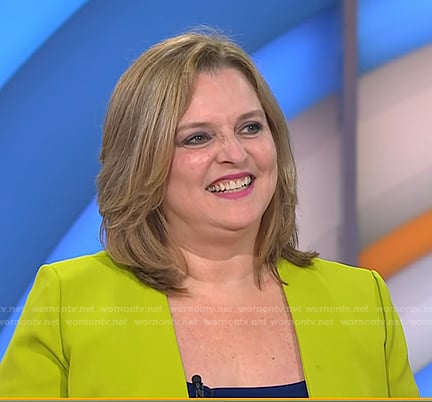 Dr. Carol Ash’s yellow open jacket on Today