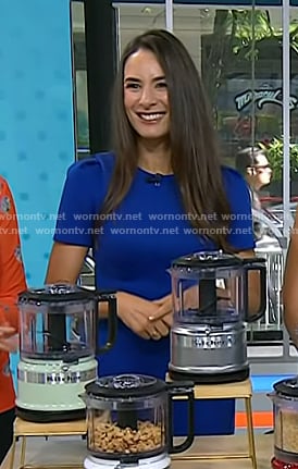 Dr. Michelle Cardel’s blue short sleeve dress on Today