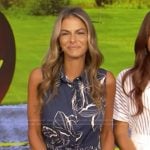 Dr Tania Elliott’s blue floral print mini dress on Live with Kelly and Mark