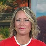 Dylan’s gold tear drop earrings on Today