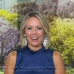 Dylan’s white statement drop earrings on Today