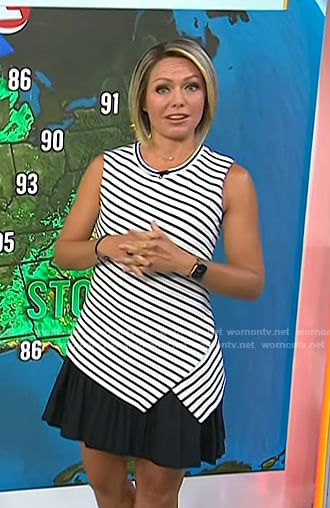 Dylan’s stripe pleated mini dress on Today