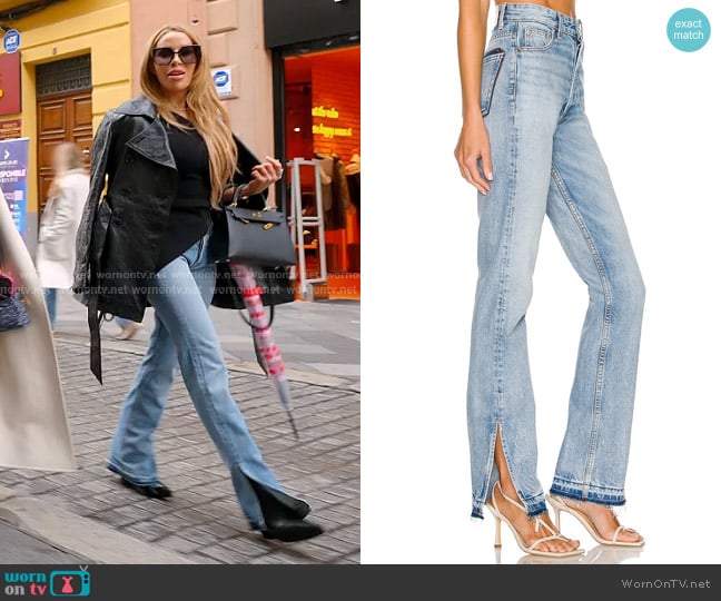 EB Denim Unraveled Two Jeans worn by Lisa Hochstein (Lisa Hochstein) on The Real Housewives of Miami