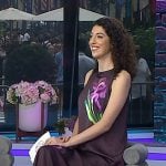 Elena Nicolaou’s purple floral dress on Today