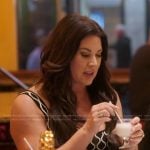 Emily’s black knit mini dress on The Real Housewives of Orange County