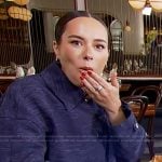 Emily Curl’s cropped jacket on E! News