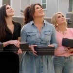 Emily denim mini dress on The Real Housewives of Orange County