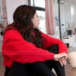 Emily’s red hoodie on The Real Housewives of Orange County