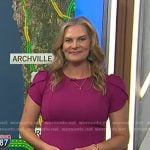 Emily’s pink tulip cap sleeve midi dress on Today