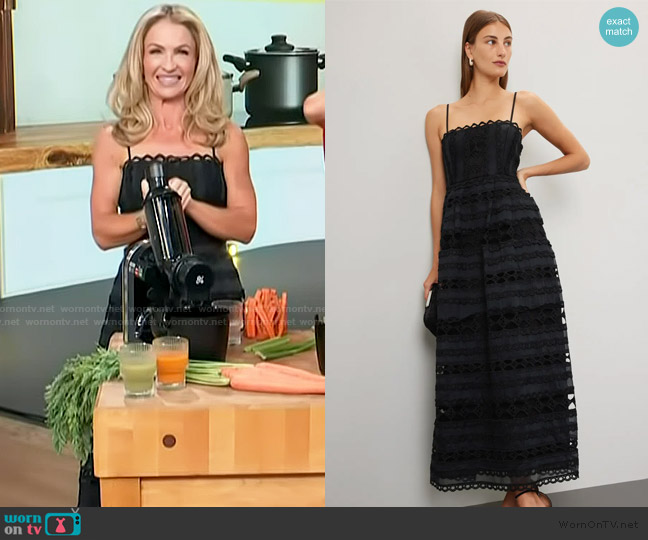 Endless Rose Lace Midi Dress worn by Maria Provenzano on Access Hollywood