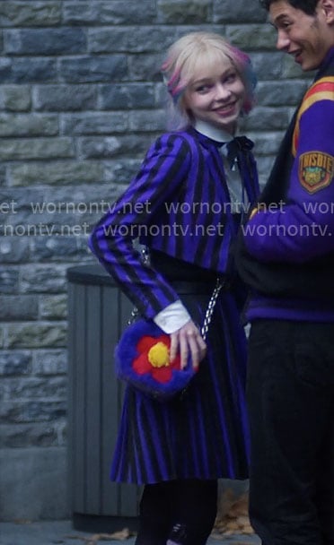 Enid's fluffy flower bag on Wednesday