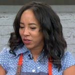 Erica Blaire Roby’s blue polka dot dress on Today