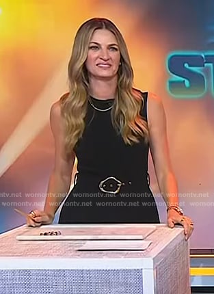 Erin Andrews’ black belted dress on Today