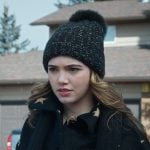 Erin’s black star print jacket on My Life with the Walter Boys