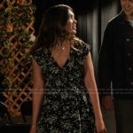 Erin’s floral print sleeveless dress on My Life with the Walter Boys