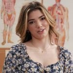 Erin’s floral print top on My Life with the Walter Boys