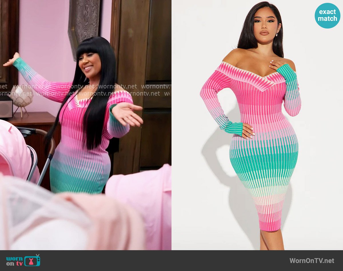 Fashion Nova Ayla Sweater Midi Dress worn by Pam (Angie Beyince) on Tyler Perrys Sistas