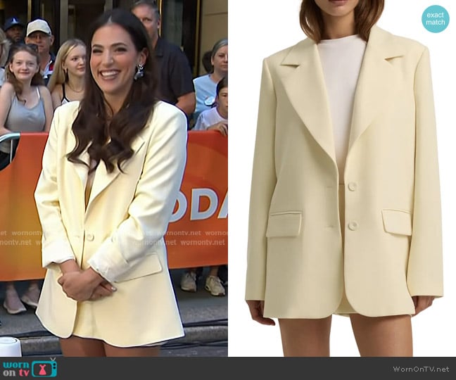 Favorite Daughter The Favorite Oversize Blazer and Favorite Skort worn by Janelle Lam on Today