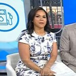 Laura’s white floral print dress on Today