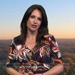 Maria’s navy floral dress on Today