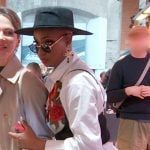 Guerdy’s floral embroidered corset shirt on The Real Housewives of Miami