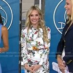 Dr. Marnie Nussbaum’s white floral tie neck dress on Today
