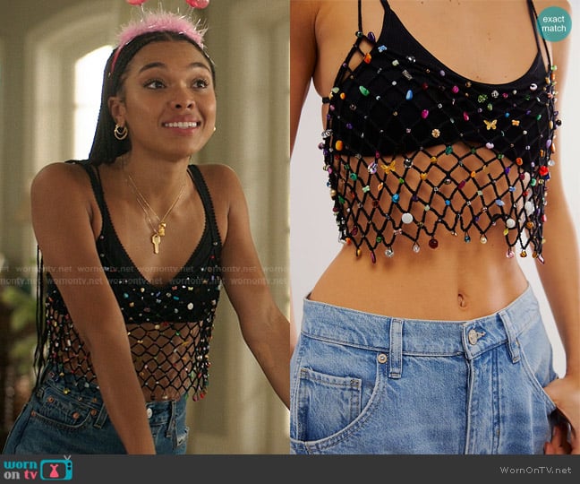 Free People Hidden Gem Tank worn by Anika (Sofia Bryant) on The Summer I Turned Pretty
