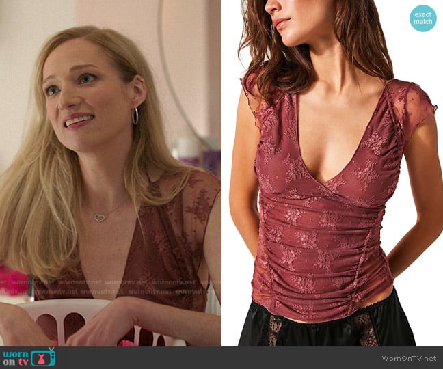 Free People Lacey In Love Cami worn by Lucinda Jewel (Kristen Connolly) on The Summer I Turned Pretty