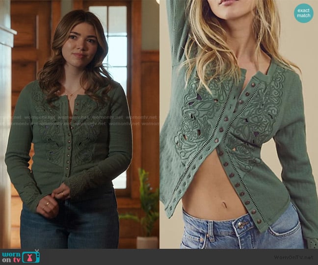 Free People Studded Top worn by Erin (Alisha Newton) on My Life with the Walter Boys
