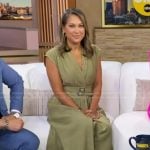 Ginger’s green belted dress on Good Morning America