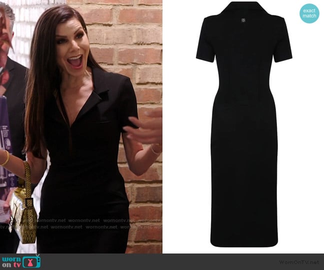 Givenchy Punto Milano midi dress worn by Heather Dubrow on The Real Housewives of Orange County