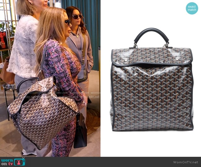 Goyard Saint Léger Backpack worn by Larsa Pippen (Larsa Pippen) on The Real Housewives of Miami