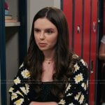 Grace’s floral crochet knit cardigan on My Life with the Walter Boys