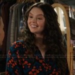 Grace’s blue and red printed dress on My Life with the Walter Boys